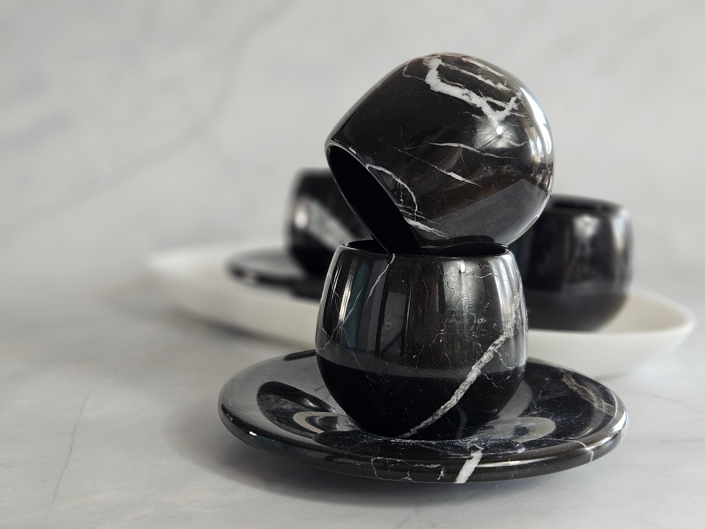 Lilac - marble espresso cup