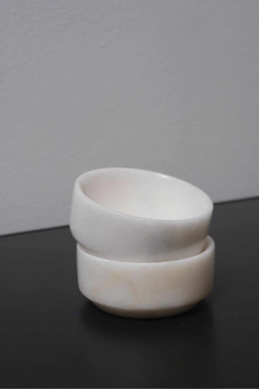 Daisy - Small Marble Bowl - Set of Two