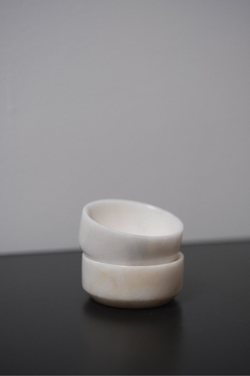 Daisy - Small Marble Bowl - Set of Two