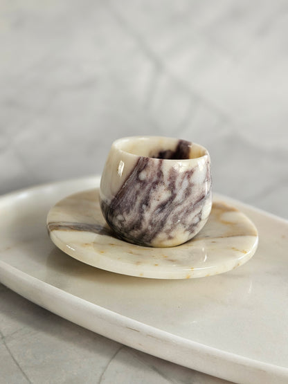 Lilac - marble espresso cup