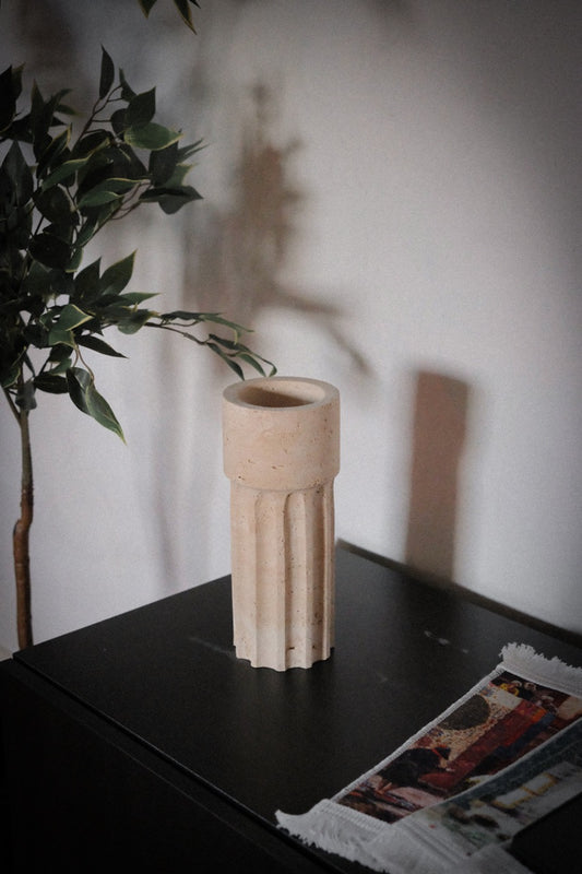 Jasmin - Travertine Vase